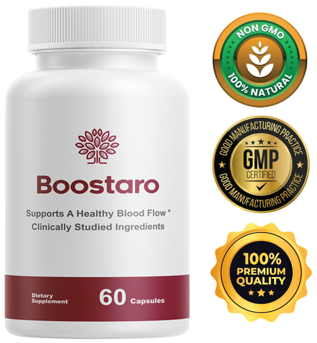 Boostaro Bottle + Badges